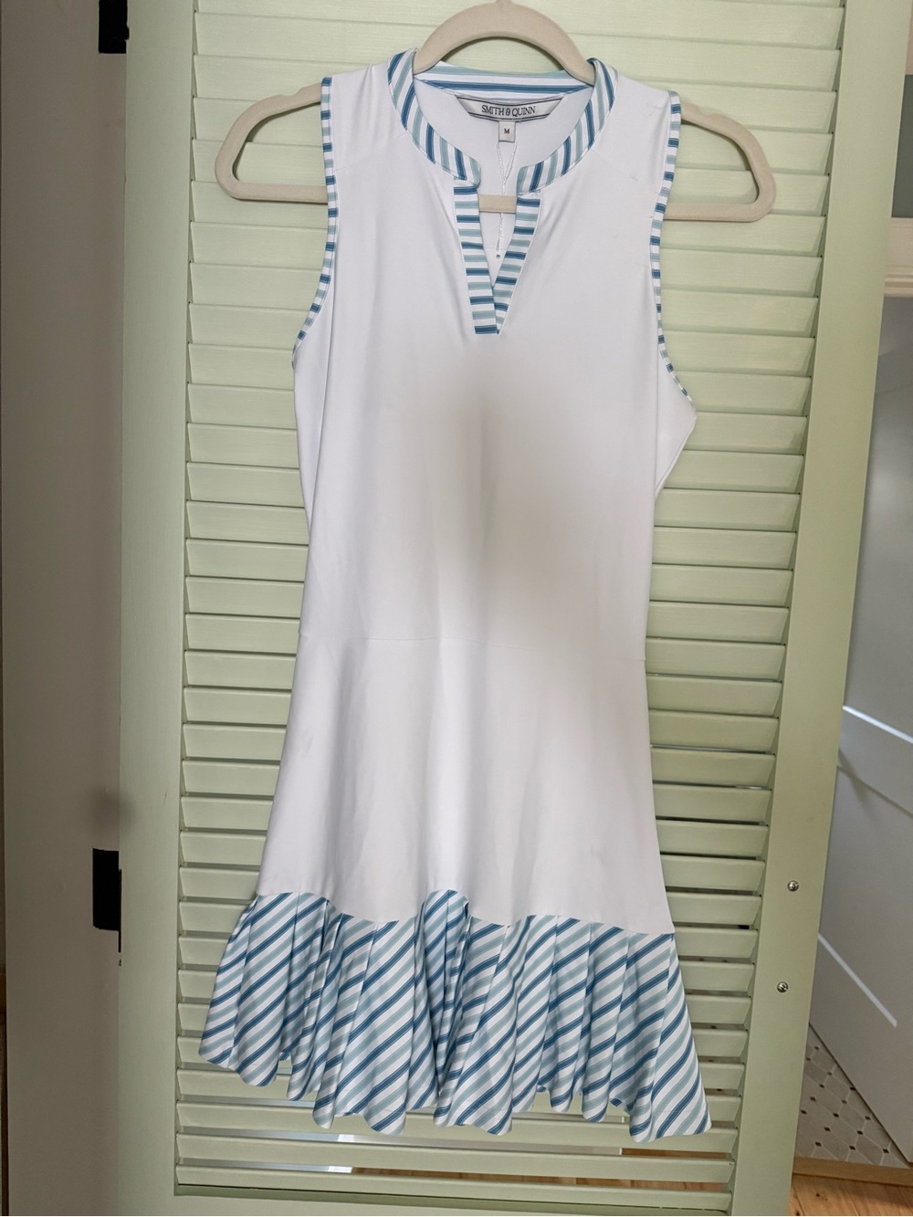 NWT Smith & Quinn Gabrielle Dress White Seaside Stripe M